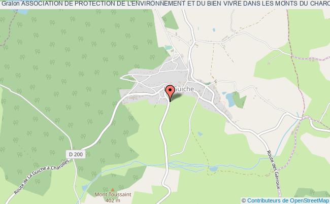 plan association Association De Protection De L'environnement Et Du Bien Vivre Dans Les Monts Du Charollais (ape Monts Du Charollais) La    Guiche