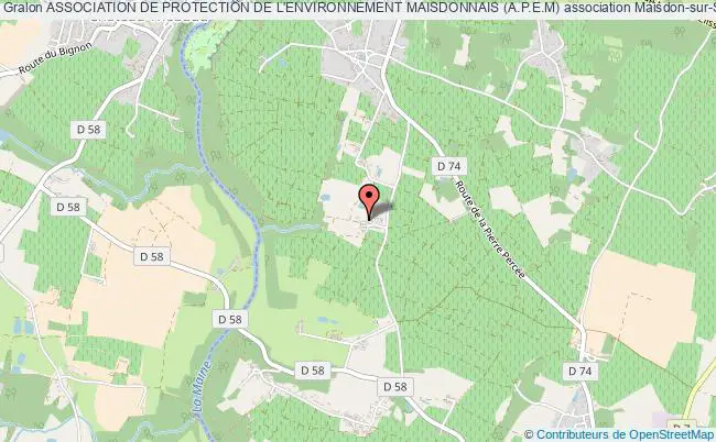 plan association Association De Protection De L'environnement Maisdonnais (a.p.e.m) Maisdon-sur-Sèvre