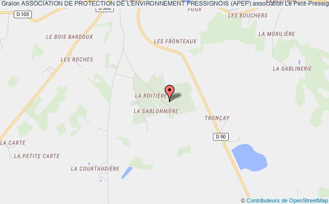 plan association Association De Protection De L'environnement Pressignois (apep) Le    Petit-Pressigny