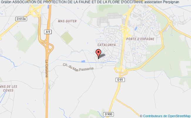 plan association Association De Protection De La Faune Et De La Flore D'occitanie Perpignan