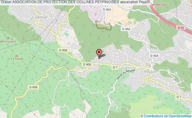 plan association Association De Protection Des Collines Peypinoises Peypin
