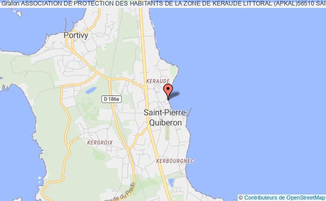 plan association Association De Protection Des Habitants De La Zone De Keraude Littoral (apkal)56510 Saint Pierre Quiberon Saint-Pierre-Quiberon