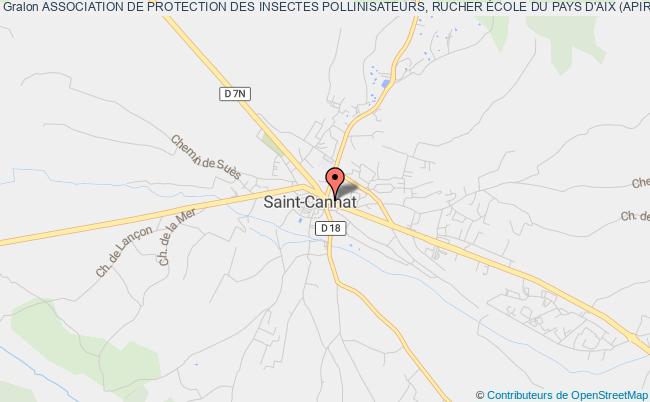 plan association Association De Protection Des Insectes Pollinisateurs, Rucher École Du Pays D'aix (apirea) Saint-Cannat