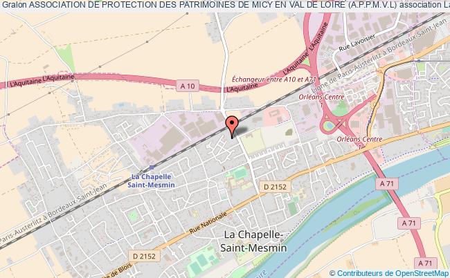 plan association Association De Protection Des Patrimoines De Micy En Val De Loire (a.p.p.m.v.l) La    Chapelle-Saint-Mesmin