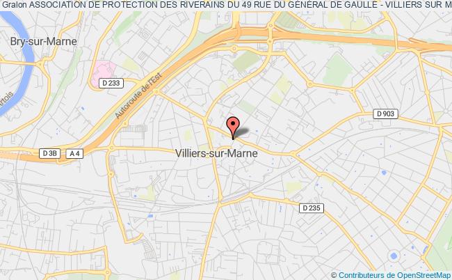 plan association Association De Protection Des Riverains Du 49 Rue Du GÉnÉral De Gaulle - Villiers Sur Marne (apr49gg-vsm) Villiers-sur-Marne