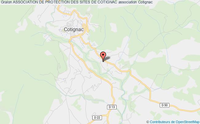 plan association Association De Protection Des Sites De Cotignac Cotignac