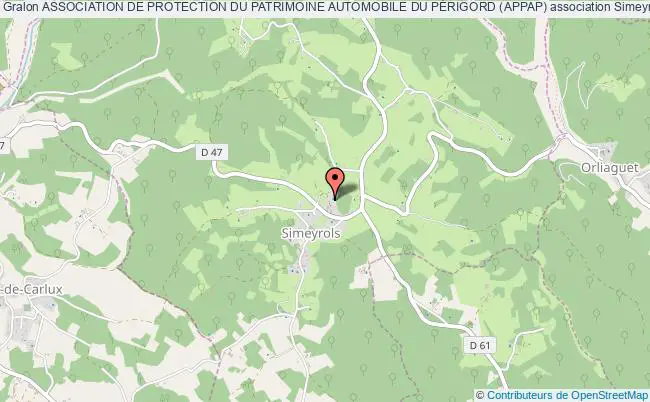 plan association Association De Protection Du Patrimoine Automobile Du PÉrigord (appap) Simeyrols