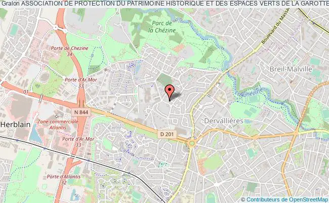 plan association Association De Protection Du Patrimoine Historique Et Des Espaces Verts De La Garotterie Saint-Herblain