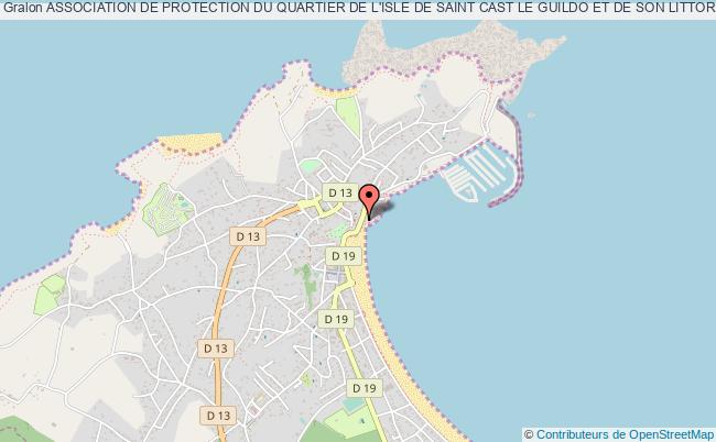 plan association Association De Protection Du Quartier De L'isle De Saint Cast Le Guildo Et De Son Littoral (cotes D'armor) Saint-Cast-le-Guildo