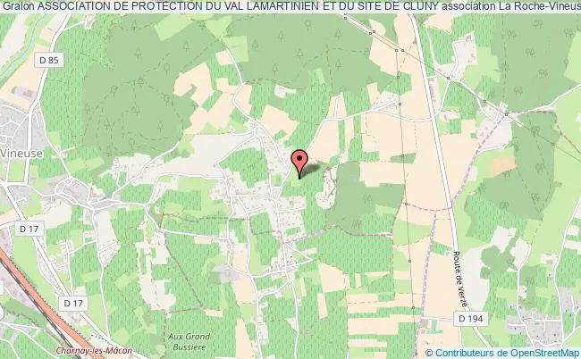 plan association Association De Protection Du Val Lamartinien Et Du Site De Cluny La    Roche-Vineuse