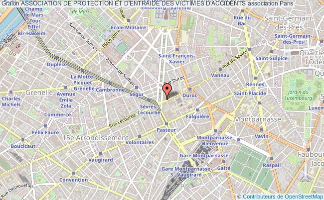 plan association Association De Protection Et D'entraide Des Victimes D'accidents Paris