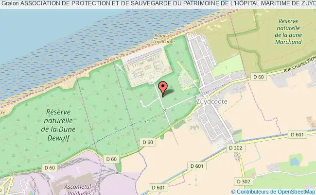 plan association Association De Protection Et De Sauvegarde Du Patrimoine De L'hÔpital Maritime De Zuydcoote Zuydcoote