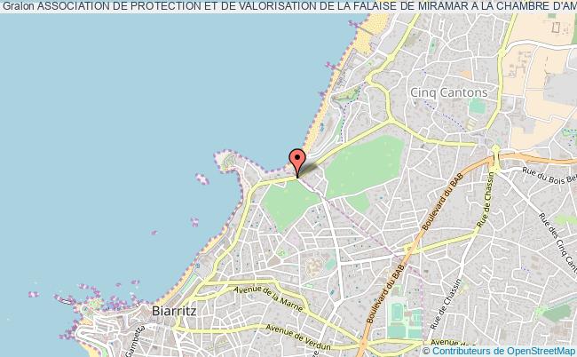 plan association Association De Protection Et De Valorisation De La Falaise De Miramar A La Chambre D'amour Biarritz
