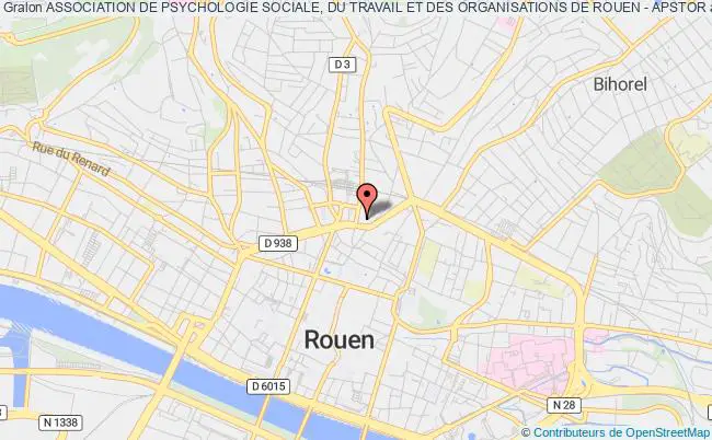 plan association Association De Psychologie Sociale, Du Travail Et Des Organisations De Rouen - Apstor Rouen