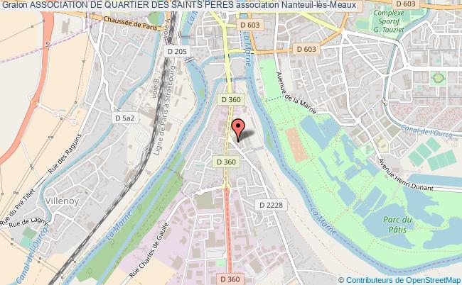 plan association Association De Quartier Des Saints Peres Nanteuil-lès-Meaux