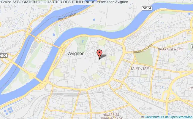 plan association Association De Quartier Des Teinturiers Avignon