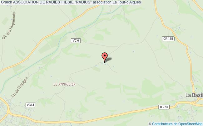 plan association Association De RadiesthÉsie "radius" Tour-d'Aigues