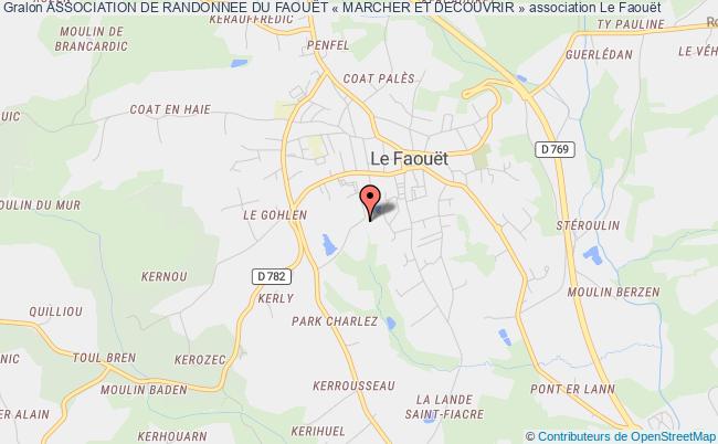 plan association Association De Randonnee Du FaouËt « marcher Et Decouvrir » Le Faouët