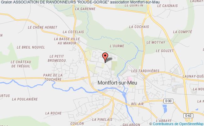 plan association Association De Randonneurs "rouge-gorge" Montfort-sur-Meu
