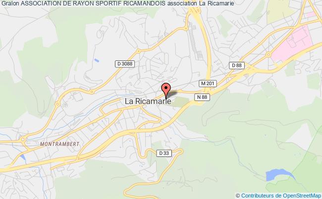 plan association Association De Rayon Sportif Ricamandois Ricamarie