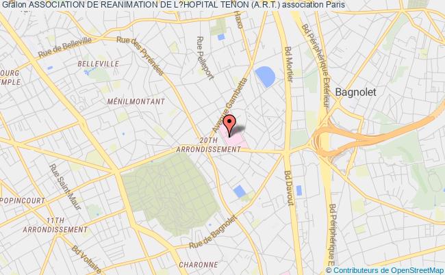 plan association Association De Reanimation De L?hopital Tenon (a.r.t.) Paris