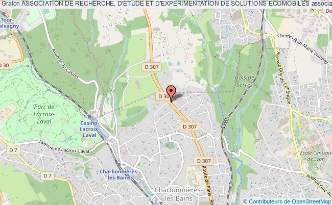 plan association Association De Recherche, D'etude Et D'experimentation De Solutions Ecomobiles Charbonnières-les-Bains