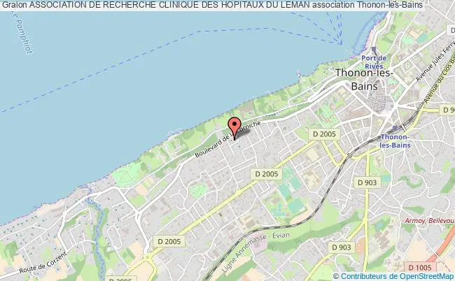 plan association Association De Recherche Clinique Des Hopitaux Du Leman Thonon-les-Bains