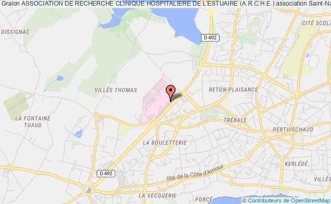 plan association Association De Recherche Clinique Hospitaliere De L'estuaire (a.r.c.h.e.) Saint-Nazaire