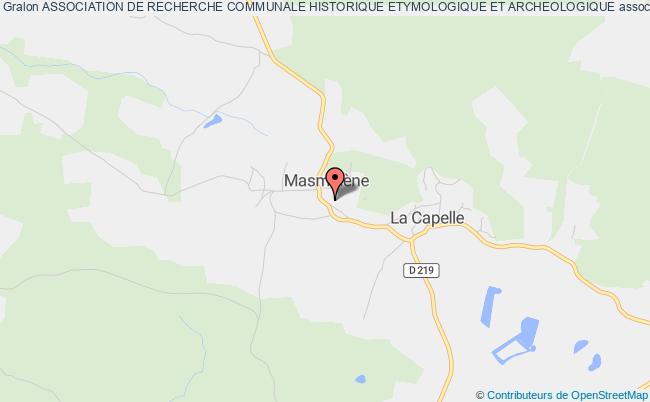 plan association Association De Recherche Communale Historique Etymologique Et Archeologique La    Capelle-et-Masmolène