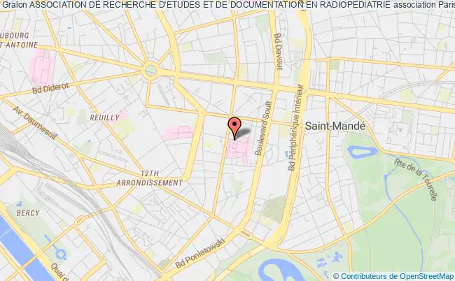 plan association Association De Recherche D'etudes Et De Documentation En Radiopediatrie Paris