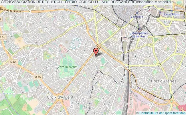 plan association Association De Recherche En Biologie Cellulaire Des Cancers Montpellier