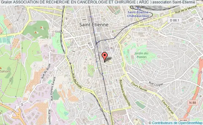 plan association Association De Recherche En CancÉrologie Et Chirurgie ( Ar2c ) Saint-Étienne