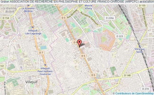 plan association Association De Recherche En Philosophie Et Culture Franco-chinoise (arpcfc) Vitry-sur-Seine