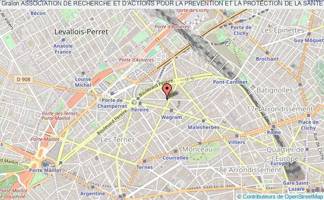 plan association Association De Recherche Et D'actions Pour La Prevention Et La Protection De La Sante (arapps) Paris