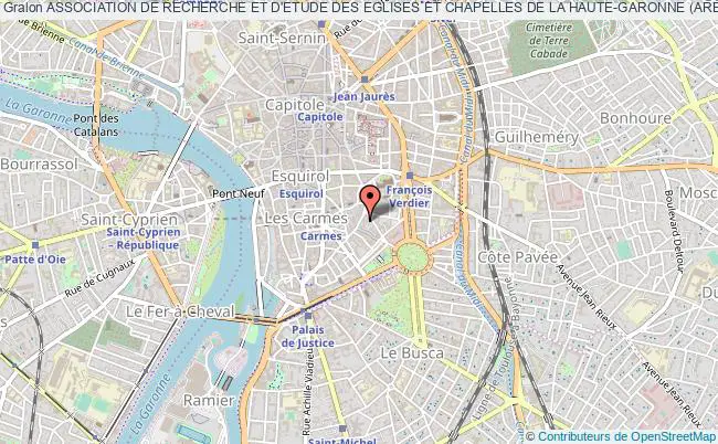 plan association Association De Recherche Et D'etude Des Eglises Et Chapelles De La Haute-garonne (arec 31) Toulouse Cedex 7