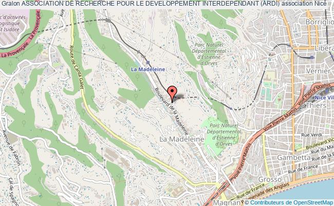 plan association Association De Recherche Pour Le Developpement Interdependant (ardi) Nice