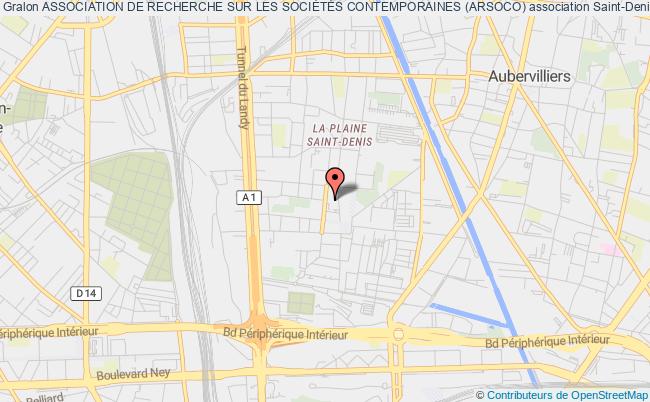 plan association Association De Recherche Sur Les SociÉtÉs Contemporaines (arsoco) Saint-Denis