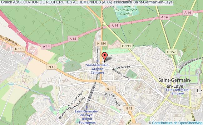 plan association Association De Recherches Achemenides (ara) Saint-Germain-en-Laye