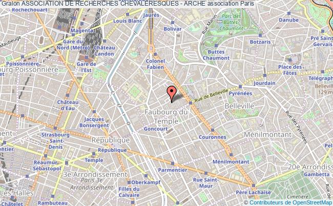 plan association Association De Recherches Chevaleresques - Arche Paris
