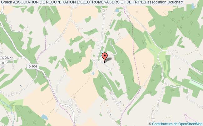 plan association Association De RÉcuperation D'electromenagers Et De Fripes Douchapt
