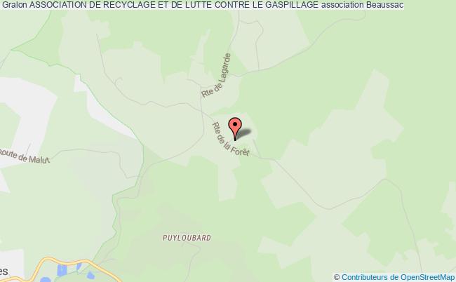 plan association Association De Recyclage Et De Lutte Contre Le Gaspillage Beaussac