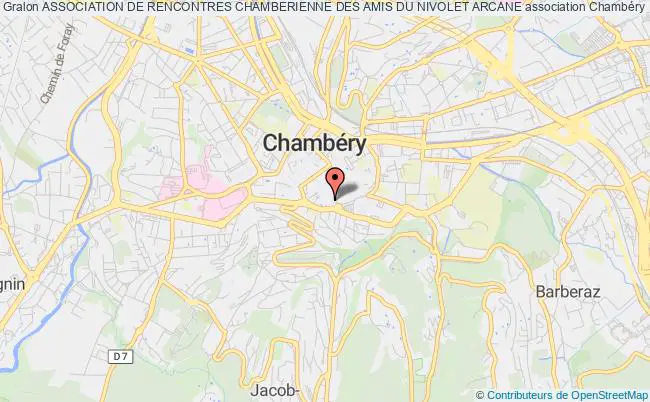 plan association Association De Rencontres Chamberienne Des Amis Du Nivolet Arcane Chambéry