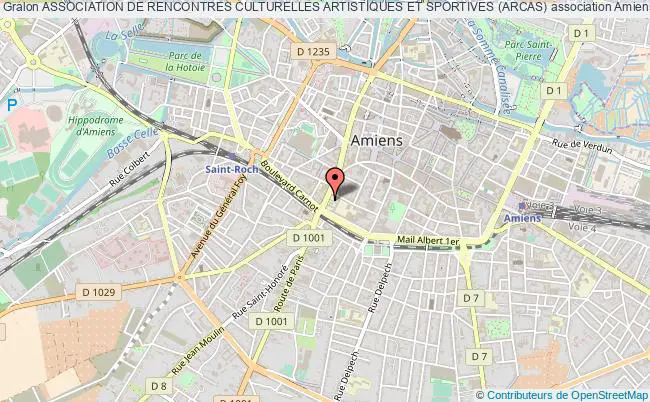 plan association Association De Rencontres Culturelles Artistiques Et Sportives (arcas) Amiens