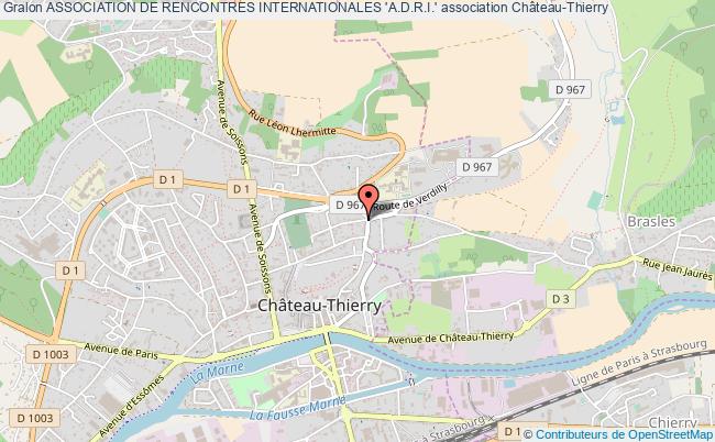 plan association Association De Rencontres Internationales 'a.d.r.i.' Château-Thierry