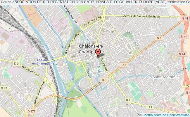 plan association Association De Representation Des Entreprises Du Sichuan En Europe (aese) Châlons-en-Champagne