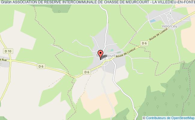 ASSOCIATION DE RESERVE INTERCOMMUNALE DE CHASSE DE MEURCOURT - LA VILLEDIEU-EN-FONTENETTE