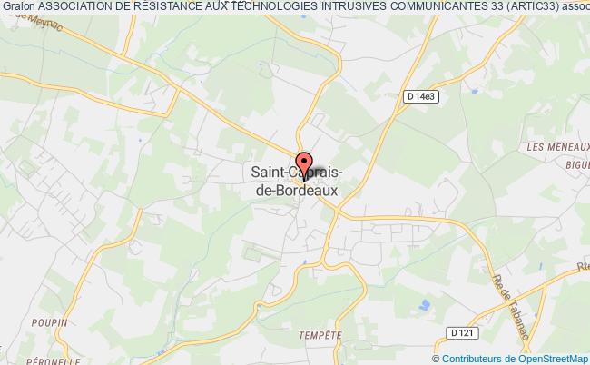 plan association Association De RÉsistance Aux Technologies Intrusives Communicantes 33 (artic33) Saint-Caprais-de-Bordeaux