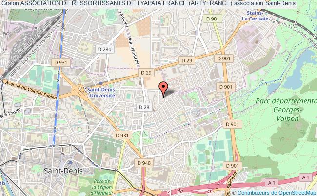 plan association Association De Ressortissants De Tyapata France (artyfrance) Saint-Denis