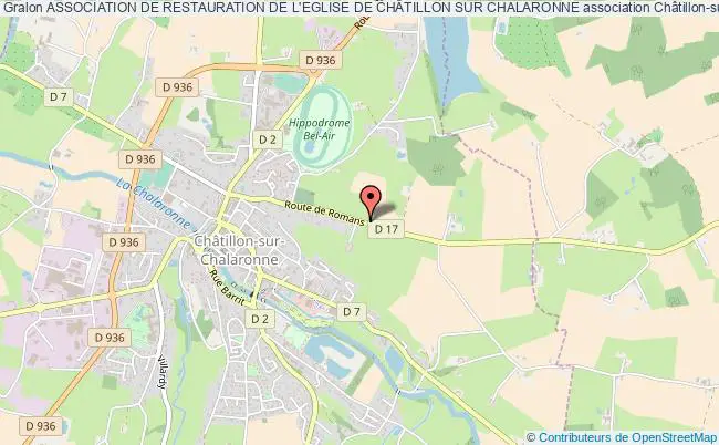 plan association Association De Restauration De L'eglise De ChÂtillon Sur Chalaronne Châtillon-sur-Chalaronne