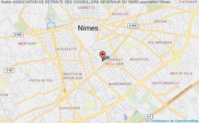 plan association Association De Retraite Des Conseillers Generaux Du Gard Nîmes